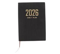 GARIOUANS Vertical Weekly Planner with PU Cover International English Layout Academic and Work Schedule Organizer Compact and Stylish Agenda Notebook for Students and Professionals