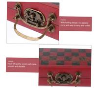 GARIOUANS Vintage Small International Chess Creative Movie Prop Puzzle Portable Lightweight