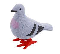 GARIOUANS Vintage Wind Up Dove Gray Realistic Hopping Pigeon Figurine Energy Saving Mechanical Walking Bird Early Education Skill Development