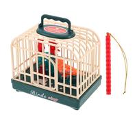 GARIOUANS Voice Activated Bird Toy with Realistic Sounds and Movements Engaging Chirping Cage Toy for Boy Girl Sound-activated Interactive Play for Boy Girl Learning and Nature Exploration