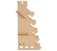 GARIOUANS Wood Skateboard Rack Finger Board Display Stand with 5 Layers Multi-slot Shelf, Retains Shape and Structure, Optimal Display Perspective for Home and Shop