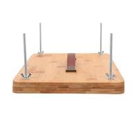 GARIOUANS Wooden Bookbinding Press with Portable Handle, Bamboo Book Press Clamp 33×23cm for DIY Flower Preservation and Handmade Bookbinding, Manual Leaves Pressing Tool for Home Use