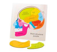 GARIOUANS Wooden Brain Structure Puzzle for Educational Game with Embedded Blocks Brain Anatomy Learning Enhancing Logic and Imagination Skills
