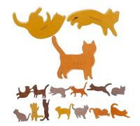 GARIOUANS Wooden Cartoon Shaped Balance Blocks Kitten for Early Education Motor Skills Development Stacking Puzzle Brain Development Game