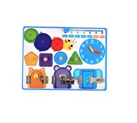 GARIOUANS Wooden Children Busy Board Early Educational Toy Kids Unlocking Plaything Cognitive Development Puzzle for Preschoolers Toddlers