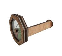 GARIOUANS Wooden DIY Rotating Kaleidoscope for Educational Early Teaching Aid Creative Safe Brown Craft Kit