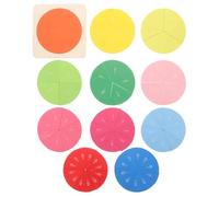 GARIOUANS Wooden Fraction Number Trays for Education Math Counting for Early Learning Cognitive Skill Development Number Matching and Manipulative Activity Tool