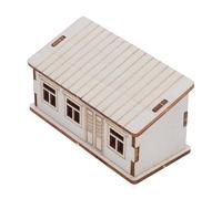 GARIOUANS Wooden Log Cabin DIY Kit Small Woodcraft Construction Model for Christmas Home Decor Table Centerpiece Miniature House Simulating Real House Building for Holiday Displays