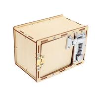 GARIOUANS Wooden Mechanical Password Box Puzzle Toy for Boys and Girls Educational Tool Diy Lockbox Making Material Creative Brain Teaser Gift for Children