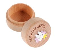 GARIOUANS Wooden Tooth Collection Box with Large Capacity for Teeth and Fetal Hair Storage Multi Functional Keepsake Holder with Sealing for Long Term Preservation of Childhood Memories