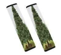 Garlad Pine Tree Car Seat Belt Cover Soft Comfortable Shoulder Seatbelt Pads Cover Seat Belt Pad for Suitable for Car Interior Accessorie