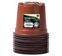 Garland Professional Growing Pots, Pack of 10 in Orange, Size 10.5cm | Charlies