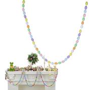 Garland, 2 metre garland with speckle eggs decoration, festive spring decoration, for home, office, apartment, bedroom, classroom, fireplace, spring, restaurant
