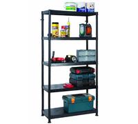 Garland 5 Tier 90cm Wide Heavy Duty Plastic Shelving (90 x 40 x 184cm)