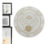 Garland Board Dowsing Divination, Sling Board for Divination - Dowsing Pendulum Board Seven Stars Wooden Fortune Telling Board,Message Board Metaphysical Round Altar Home Decor for Medita