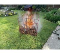 Garland Product Limited Garden Incinerator, Square Metal, Red, Compatible with Wood, Charcoal
