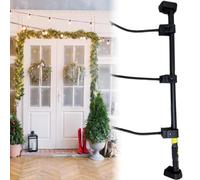 Garland Hanger for Front Door,Adjustable 32"-80" Fit Doors/Frames,Heavy-Duty No-Drill Garland Hanger for Door Frame,No Screws,Drilling,Glue-Damage-Free,Christmas Holiday Decoration Holder