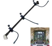 Garland Hanger for Front Door | Adjustable Fits 32"- 80" Doors | Heavy-Duty Christmas Halloween Decoration Holder for Wreaths, Lights & More | No Screws, Drilling, Glue-Damage-Free 2025 New