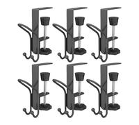 Garland Hangers, Christmas Mantle Hooks, 6-Piece Heavy-Duty Steel Design, Adjustable Clamps for Entryway, Rental House, Apartment, Holiday Decoration, Wall or Door Display