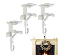 Garland Holder - 2 in 1 Fireplace Stocking and Garland Hanger | Adjustable Heavy Duty Hooks for Holiday Party Indoor Apartment Retail Store Display Public Space Home