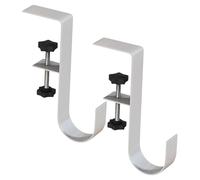 Garland Hook, Purse Hanger - 2 x Fireplace Garland Holders No Drilling - Adjustable Bag Holder, Garland, Stocking Hanger, Multifunctional Desk Hook Clamp for Home Business