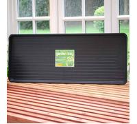 Garland Jumbo Plastic Rectangular Garden Greenhouse Tray - Black