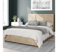 Garland Upholstered Ottoman Storage Bed, Kimiyo Linen Fabric Aspire Beige Single
