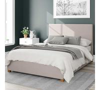 Garland Linen Storage Ottoman Bed with Plain Upholstered Headboard Ecru