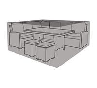Garland Products Limited LARGE BLACK CASUAL GARDEN DINING SET COVER 300CM FURNITURE PROTECTION