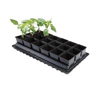 Garland Products Limited Professional Vegetable Tray Set 18 x 9cm Sq Pots Tray Water Tray & Cap Mat