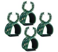 Garland Ties - 4piece Pine Needle Fasteners, Garland Twist Ties, Flexible Secure Holding Design, Easy Wrap Attachment Feature, Premium Decoration Accessory, Outdoor Tool for Plants, Garden, Greenery
