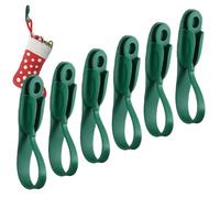 Garland Ties - 6 Pieces Scratch Proof Reusable Wreath Holder Straps, Railing Protecting Holiday Garland Ties, Fireplace Mantel Stairways Staircase Wall, Damage Free Hanging Solution