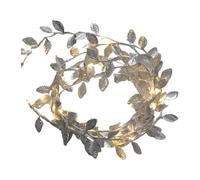 Garland With Lights,Artificial Leaves Garland Holiday Decoration | 6.6ft Artificial Gold Rattan LED Christmas Decor for Home Yard Wedding Farm Decor