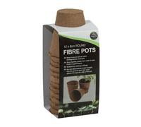 Garland Worth Gardening 12 X 8Cm Round Fibre Pots