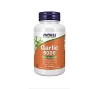 NOW Foods - Garlic 5000, Odor Controlled - 90 tablets
