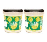 Garlic Alioli, Classic Spanish Garlic Mayo (850g Tub, Pack of 2)
