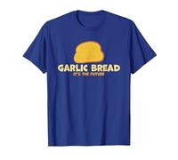 Garlic Bread It's The Future Funny Garlic Bread T-Shirt, Men, Royal Blue, Small