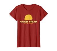 Garlic Bread It's The Future Funny Garlic Bread T-Shirt, Women, Cranberry Red, 3X-Large
