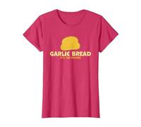 Garlic Bread It's The Future Funny Garlic Bread T-Shirt, Women, Red Heather, X-Large