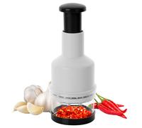 Garlic Chopper - Manual in the Kitchen, Compact Chopper for Garlic, Onions, , E | Practical Multifunctional Tool for Cooking, Baking and Spez