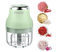 Garlic Chopper, Mini Food Processor, USB Rechargeable, Powerful Crusher, Blender to Vegetable, Wireless for Ginger, Chili, Fruit, Meat, etc（250ML）