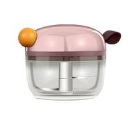 Garlic Chopper Mini Food Processors Crusher Stainless Steel Hand Pulled Onion, Ginger, Chili Cutter Manual Fast Cut Household Portable Kitchen Supplies