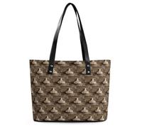 Garlic Cloves Photos Tote Bag Large Soft Leather Purse with Zipper Lightweight Ladies Shoulder Handbag