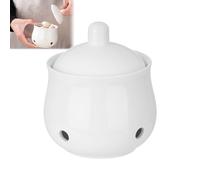 Garlic Container for Counter | Ceramic Onion Saver Jar with Lid - Countertop Garlic Keeper | for Pantry Culinary Dining Room Restaurant Fridge Ginger Onion Potato