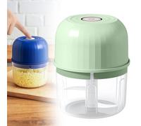 Garlic Crusher, 2025 New Mini Food Processor, Portable Vegetable Cutter for Home Kitchen, Rechargeable Chopper for Beginners,Spice, Meat, Vegetables (Light Green)