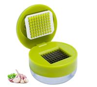 Garlic Dicer, Stainless Steel Blades, BPA Free and FDA Approved, One Size,Garlic Dicer,Green