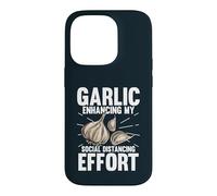 Garlic Enhancing My Social Distancing Effort Case for iPhone 14 Pro