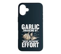 Garlic Enhancing My Social Distancing Effort Case for iPhone 16 Plus