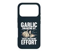 Garlic Enhancing My Social Distancing Effort Case for iPhone 17 Pro
