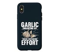 Garlic Enhancing My Social Distancing Effort Case for iPhone X/XS